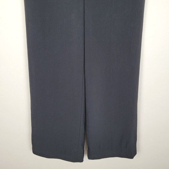 Everlane Wide Leg Pants Triacetate Trousers Full Lenght Black Size 00 - Picture 5 of 11